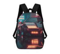 sinyumoney 17inchBackpack UAPC Car School Backpack 3D Printed School Bags Boys Girls Laptop Backpack for Kids/Students/Adults