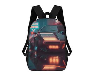 sinyumoney 17inchBackpack UAPC Car School Backpack 3D Printed School Bags Boys Girls Laptop Backpack for Kids/Students/Adults