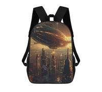 sinyumoney 17inchBackpack Urban Airship School Backpack 3D Printed School Bags Boys Girls Laptop Backpack for Kids/Students/Adults