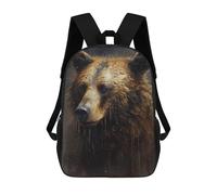 sinyumoney 1Kids Backpacks Bear Imaginative Play 3D Printed School Bag Fashion Bag Travel School Bags for in School Or Travel 17inch
