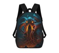 sinyumoney 1Kids Backpacks Monstrous Cavern Beast 3D Printed School Bag Fashion Bag Travel School Bags for in School Or Travel 17inch