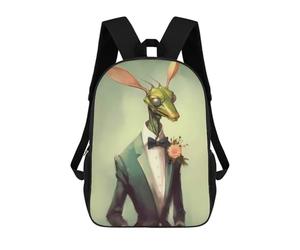 sinyumoney 1Kids Backpacks Praying Mantis Mythic 3D Printed School Bag Fashion Bag Travel School Bags for in School Or Travel 17inch