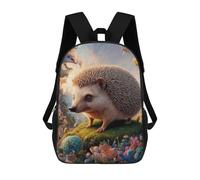 sinyumoney 2Backpack 3d Fantastic Hedgehog Horizon School Bag Boys Book Bag Cool Rucksack Fashion Laptop Knapsack Back Bag for Boys And Girls 17inch