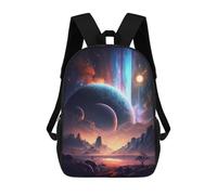 sinyumoney 2Backpack 3d Fantasy Spectrum Of Galaxy School Bag Boys Book Bag Cool Rucksack Fashion Laptop Knapsack Back Bag for Boys And Girls 17inch