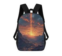 sinyumoney 2Backpack 3d Fire Beam School Bag Boys Book Bag Cool Rucksack Fashion Laptop Knapsack Back Bag for Boys And Girls 17inch