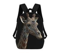 sinyumoney 2Backpack 3d Giraffe School Bag Boys Book Bag Cool Rucksack Fashion Laptop Knapsack Back Bag for Boys And Girls 17inch