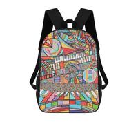 sinyumoney 2Backpack 3d Grand Madness School Bag Boys Book Bag Cool Rucksack Fashion Laptop Knapsack Back Bag for Boys And Girls 17inch