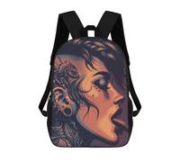 sinyumoney 2Backpack 3d Hip Hop School Bag Boys Book Bag Cool Rucksack Fashion Laptop Knapsack Back Bag for Boys And Girls 17inch