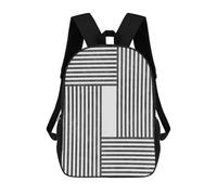 sinyumoney 2Backpack 3d Minimalist Lines 02 School Bag Boys Book Bag Cool Rucksack Fashion Laptop Knapsack Back Bag for Boys And Girls 17inch