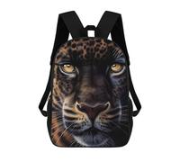 sinyumoney 2Backpack 3d Panther Face Animal School Bag Boys Book Bag Cool Rucksack Fashion Laptop Knapsack Back Bag for Boys And Girls 17inch