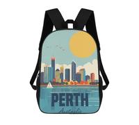 sinyumoney 2Backpack 3d Perth Australia School Bag Boys Book Bag Cool Rucksack Fashion Laptop Knapsack Back Bag for Boys And Girls 17inch