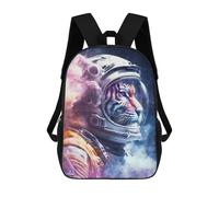 sinyumoney 2Backpack 3d Space Tiger School Bag Boys Book Bag Cool Rucksack Fashion Laptop Knapsack Back Bag for Boys And Girls 17inch