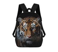 sinyumoney 2Backpack 3d Tiger Face School Bag Boys Book Bag Cool Rucksack Fashion Laptop Knapsack Back Bag for Boys And Girls 17inch
