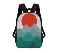sinyumoney 2Backpack 3d Watercolor Landscape 20 School Bag Boys Book Bag Cool Rucksack Fashion Laptop Knapsack Back Bag for Boys And Girls 17inch