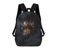 sinyumoney 2Backpack 3d Wild Tiger Halloween School Bag Boys Book Bag Cool Rucksack Fashion Laptop Knapsack Back Bag for Boys And Girls 17inch
