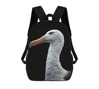 sinyumoney 2Backpacks Albatross Kids School Backpack School Bag 3D Printed School Bags for Boys Elementary And Middle School Students 17inch