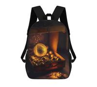 sinyumoney 2Backpacks Christmas Pack Kids School Backpack School Bag 3D Printed School Bags for Boys Elementary And Middle School Students 17inch