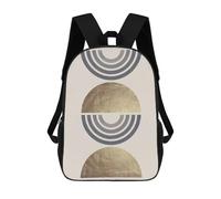 sinyumoney 2Backpacks Collage Art C Kids School Backpack School Bag 3D Printed School Bags for Boys Elementary And Middle School Students 17inch