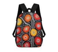 sinyumoney 2Backpacks Cultural Radiance Kids School Backpack School Bag 3D Printed School Bags for Boys Elementary And Middle School Students 17inch