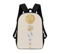sinyumoney 2Backpacks Minimalist Circles I Kids School Backpack School Bag 3D Printed School Bags for Boys Elementary And Middle School Students 17inch