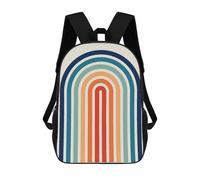 sinyumoney 2Backpacks Minimalist Lines 22 Kids School Backpack School Bag 3D Printed School Bags for Boys Elementary And Middle School Students 17inch