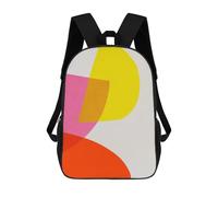 sinyumoney 2Backpacks Modern Collage 5 Kids School Backpack School Bag 3D Printed School Bags for Boys Elementary And Middle School Students 17inch