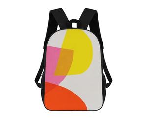 sinyumoney 2Backpacks Modern Collage 5 Kids School Backpack School Bag 3D Printed School Bags for Boys Elementary And Middle School Students 17inch