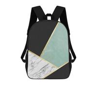 sinyumoney 2Backpacks Modern Textures IV Kids School Backpack School Bag 3D Printed School Bags for Boys Elementary And Middle School Students 17inch