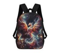 sinyumoney 2Backpacks Phoenix Constellation Art Kids School Backpack School Bag 3D Printed School Bags for Boys Elementary And Middle School Students 17inch