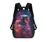 sinyumoney 2Backpacks Space Is Wild Kids School Backpack School Bag 3D Printed School Bags for Boys Elementary And Middle School Students 17inch
