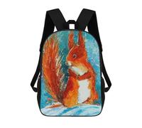 sinyumoney 2Backpacks Squirrel Kids School Backpack School Bag 3D Printed School Bags for Boys Elementary And Middle School Students 17inch