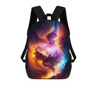 sinyumoney 2Backpacks Strange Formation Kids School Backpack School Bag 3D Printed School Bags for Boys Elementary And Middle School Students 17inch