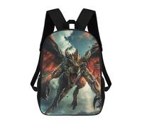 sinyumoney 2Backpacks Wrath of The Dragon Kids School Backpack School Bag 3D Printed School Bags for Boys Elementary And Middle School Students 17inch