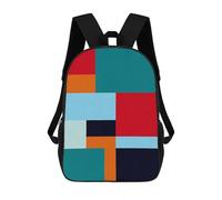 sinyumoney 3D Abstract Bands 06 School Backpack Student Casual Backpack For Kid's Children's Daypack Bookbag Hiking Sports Outdoor Work Travel Laptop Bag 17inch