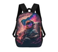 sinyumoney 3D Asteroid Oasis School Backpack Student Casual Backpack For Kid's Children's Daypack Bookbag Hiking Sports Outdoor Work Travel Laptop Bag 17inch