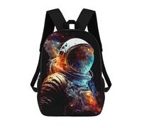 sinyumoney 3D Astronaut in Space -94 Kid's Backpack Waterproof School Bag Bookbag Cute Rucksacks Fashion Casual Schoolbag for Kids for Girl Boy School 17inch