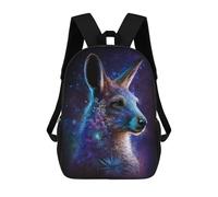 sinyumoney 3D Astronomical Kangaroo Kid's Backpack Waterproof 17inch School Bag Cute Rucksacks Fashion Casual Schoolbag for Kids for Girl Boy School