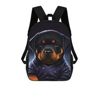 sinyumoney 3D Backpacks Kids School Backpack Baby Bulldog School Bag 3D Printing Daypacks for Boys Elementary And Middle School Students 17inch
