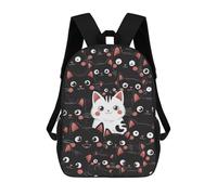 sinyumoney 3D Backpacks Kids School Backpack Cat Cats Animal School Bag 3D Printing Daypacks for Boys Elementary And Middle School Students 17inch