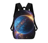 sinyumoney 3D Backpacks Kids School Backpack Galactic Aftermath School Bag 3D Printing Daypacks for Boys Elementary And Middle School Students 17inch