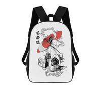 sinyumoney 3D Backpacks Kids School Backpack Geisha Kitsune Mask School Bag 3D Printing Daypacks for Boys Elementary And Middle School Students 17inch