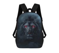 sinyumoney 3D Backpacks Kids School Backpack Lion Night Mist Glow Eyes School Bag 3D Printing Daypacks for Boys Elementary And Middle School Students 17inch