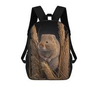 sinyumoney 3D Backpacks Kids School Backpack Mouse Portrait School Bag 3D Printing Daypacks for Boys Elementary And Middle School Students 17inch