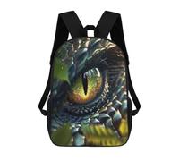 sinyumoney 3D Backpacks Kids School Backpack Snake Eye School Bag 3D Printing Daypacks for Boys Elementary And Middle School Students 17inch