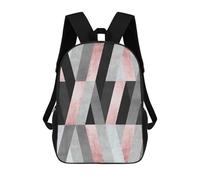 sinyumoney 3D Backpacks Kids School Backpack Texture Strokes 2 School Bag 3D Printing Daypacks for Boys Elementary And Middle School Students 17inch
