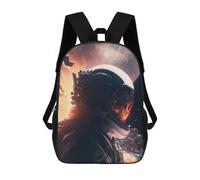 sinyumoney 3D Backpacks Kids School Backpack The Last Astronaut School Bag 3D Printing Daypacks for Boys Elementary And Middle School Students 17inch