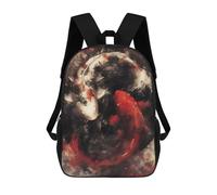 sinyumoney 3D Backpacks Kids School Backpack Yin And Yang Oil Painting School Bag 3D Printing Daypacks for Boys Elementary And Middle School Students 17inch