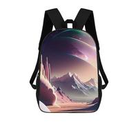 sinyumoney 3D Big Moon Fantasy Planet School Backpack Student Casual Backpack For Kid's Children's Daypack Bookbag Hiking Sports Outdoor Work Travel Laptop Bag 17inch