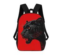 sinyumoney 3D Black Panther Portrait Kid's Backpack Waterproof School Bag Bookbag Cute Rucksacks Fashion Casual Schoolbag for Kids for Girl Boy School 17inch