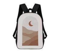 sinyumoney 3D Boho Landscape 3 Printing Daypacks Kids Casual Backpack Knapsack High Capacity Rucksack Travel Laptop Book Bag 17inch